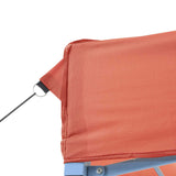 Foldable Party Tent Pop-Up with 3 Sidewalls Terracotta - Rear View