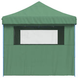 Foldable Party Tent Pop-Up with 4 Sidewalls Green
