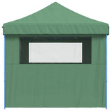 Foldable Party Tent Pop-Up with 4 Sidewalls Green