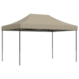 Foldable Party Tent Pop-Up Taupe 410x279x315 cm - 45-Degree Angle