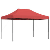 Foldable Party Tent Pop-Up Burgundy 410x279x315 cm - Front View