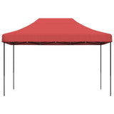 Foldable Party Tent Pop-Up Burgundy 410x279x315 cm - Side View