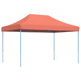 Foldable Party Tent Pop-Up Terracotta 410x279x315 cm - Front View
