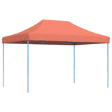 Foldable Party Tent Pop-Up Terracotta 410x279x315 cm - 45-Degree Angle