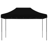 Foldable Party Tent Pop-Up Black 410x279x315 cm - Side View