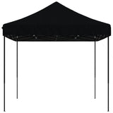 Foldable Party Tent Pop-Up Black 410x279x315 cm - Top-Down View