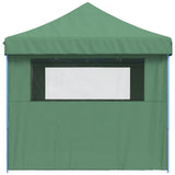 Foldable Party Tent Pop-Up with 4 Sidewalls Green