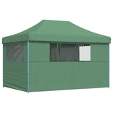 Foldable Party Tent Pop-Up with 4 Sidewalls Green - 45-Degree Angle