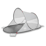 Beach Tent Grey Pop-up Waterproof - Top-Down View