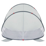 Beach Tent Grey Pop-up Waterproof - Close-Up Angle