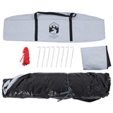 Camping Tent Dome 4-Person White Blackout Fabric Quick Release