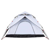 Camping Tent Dome 5-Person White Blackout Fabric Quick Release - Close-Up Angle