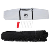 Camping Tent Dome 5-Person White Blackout Fabric Quick Release
