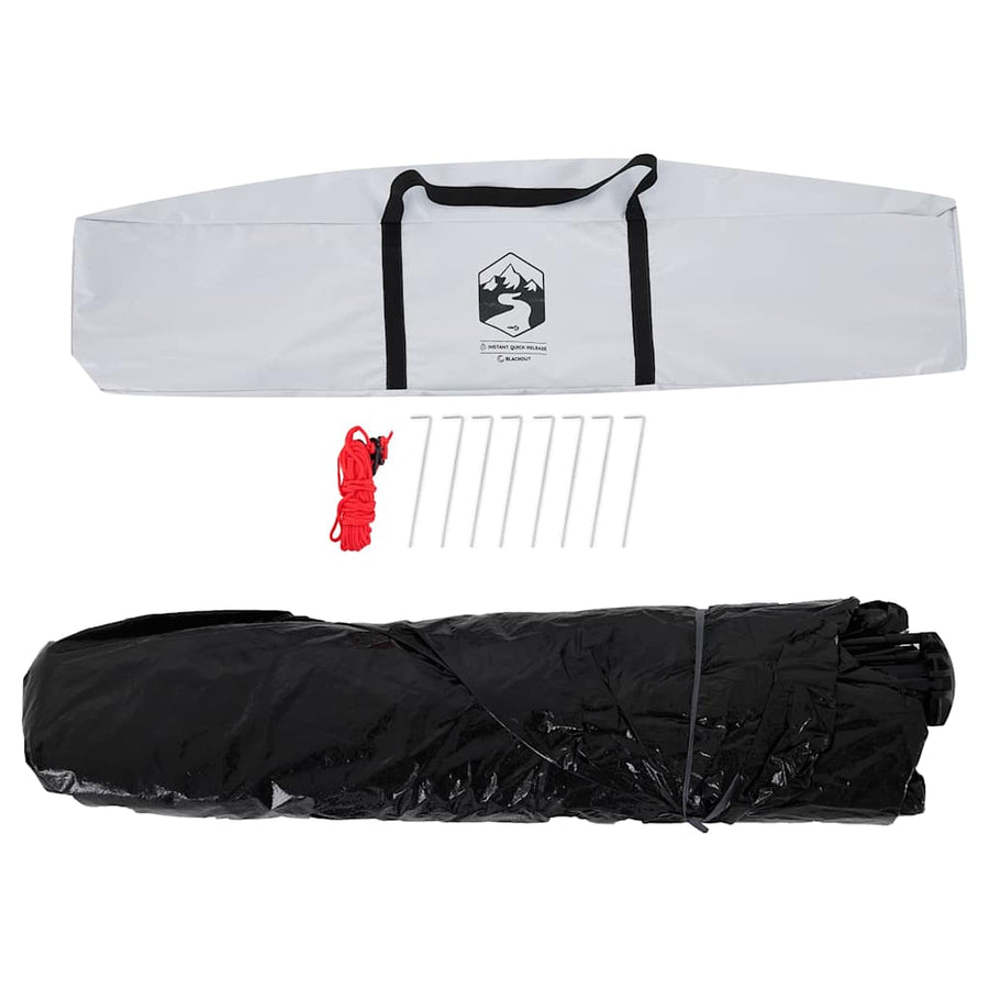Camping Tent Dome 5-Person White Blackout Fabric Quick Release