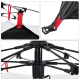 Camping Tent Dome 3-Person White Blackout Fabric Quick Release