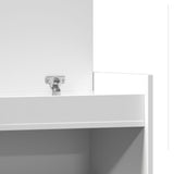 Shoe Cabinet White 100.5x28x100 cm Engineered Wood