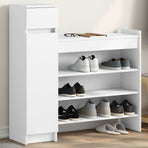 Shoe Cabinet White 100.5x28x100 cm Engineered Wood