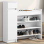 Shoe Cabinet White 100.5x28x100 cm Engineered Wood