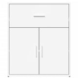 Sideboard White 60x31x70 cm Engineered Wood - 45-Degree Angle