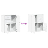 Sideboard White 60x31x70 cm Engineered Wood