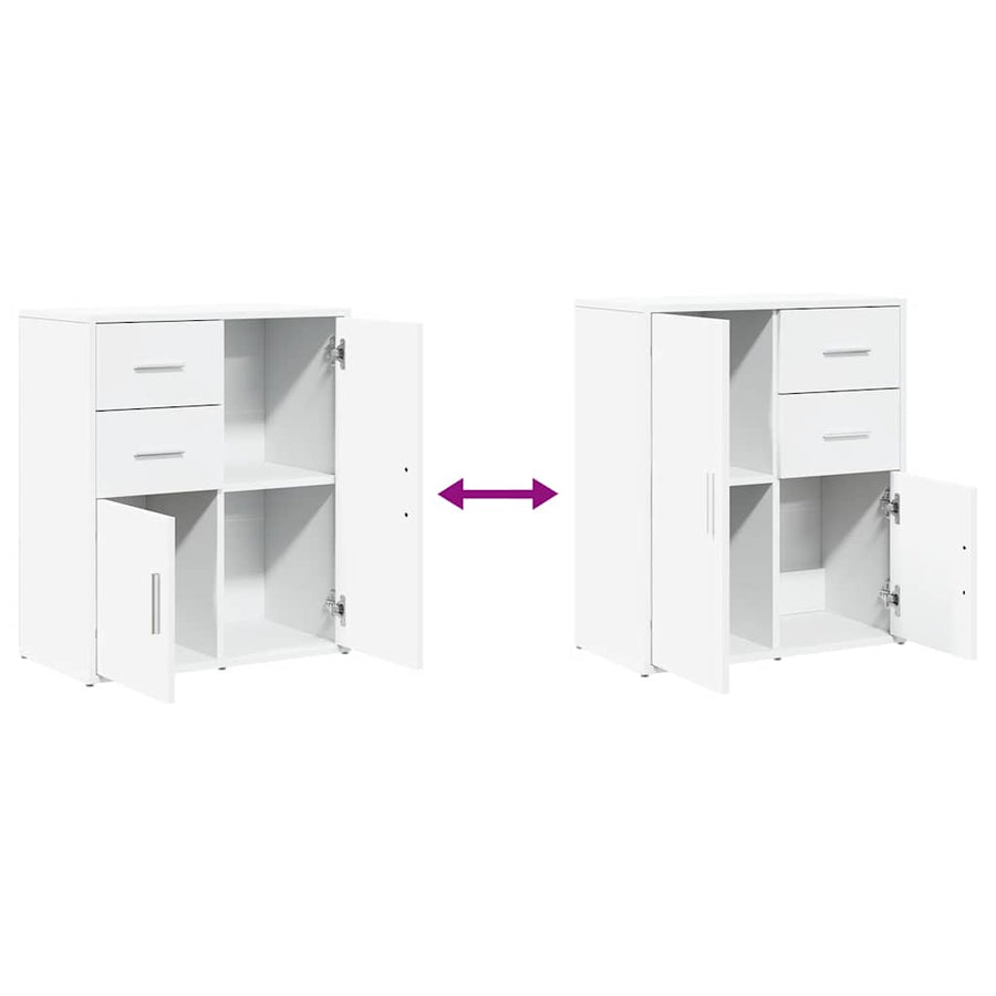 Sideboard White 60x31x70 cm Engineered Wood