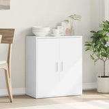 Sideboard White 79x38x80 cm Engineered Wood - Side View