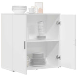 Sideboard White 79x38x80 cm Engineered Wood