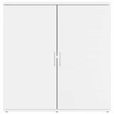 Sideboard White 79x38x80 cm Engineered Wood