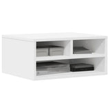 Printer Stand White 49x40x22.5 cm Engineered Wood