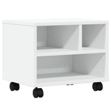 Printer Stand with Wheels White 41x32x34.5 cm