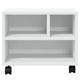 Printer Stand with Wheels White 41x32x34.5 cm