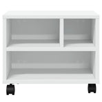 Printer Stand with Wheels White 41x32x34.5 cm