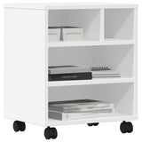 Printer Stand with Wheels White 41x32x48 cm - Top-Down View