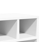 Printer Stand with Wheels White 41x32x48 cm - Low Angle