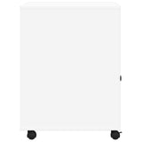 Printer Stand with Wheels White 60x50x67 cm