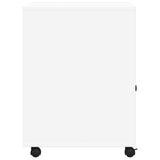 Printer Stand with Wheels White 60x50x67 cm - Rear View