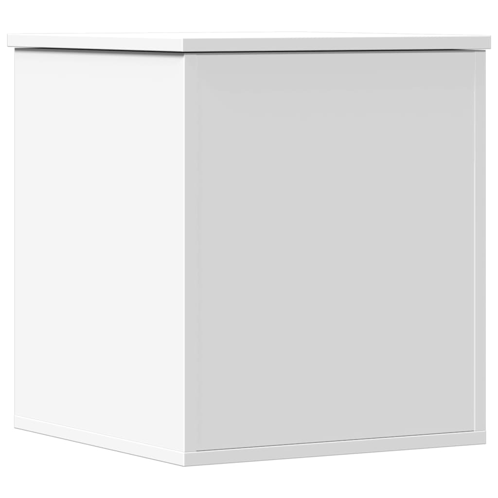 Storage Box White 40x42x46 cm Engineered Wood