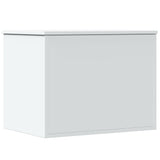 Storage Box White 60x42x46 cm Engineered Wood
