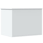 Storage Box White 60x42x46 cm Engineered Wood