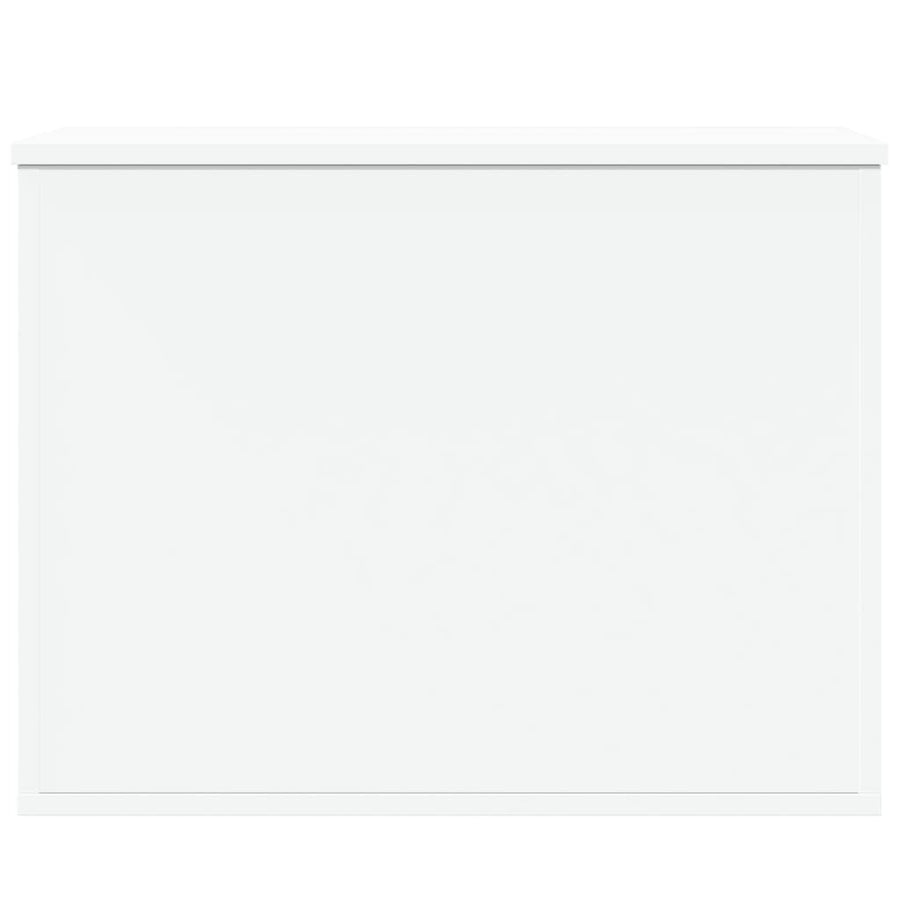 Storage Box White 60x42x46 cm Engineered Wood