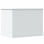 Storage Box White 60x42x46 cm Engineered Wood