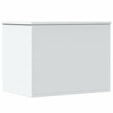 Storage Box White 60x42x46 cm Engineered Wood - Rear View