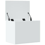 Storage Box White 60x42x46 cm Engineered Wood