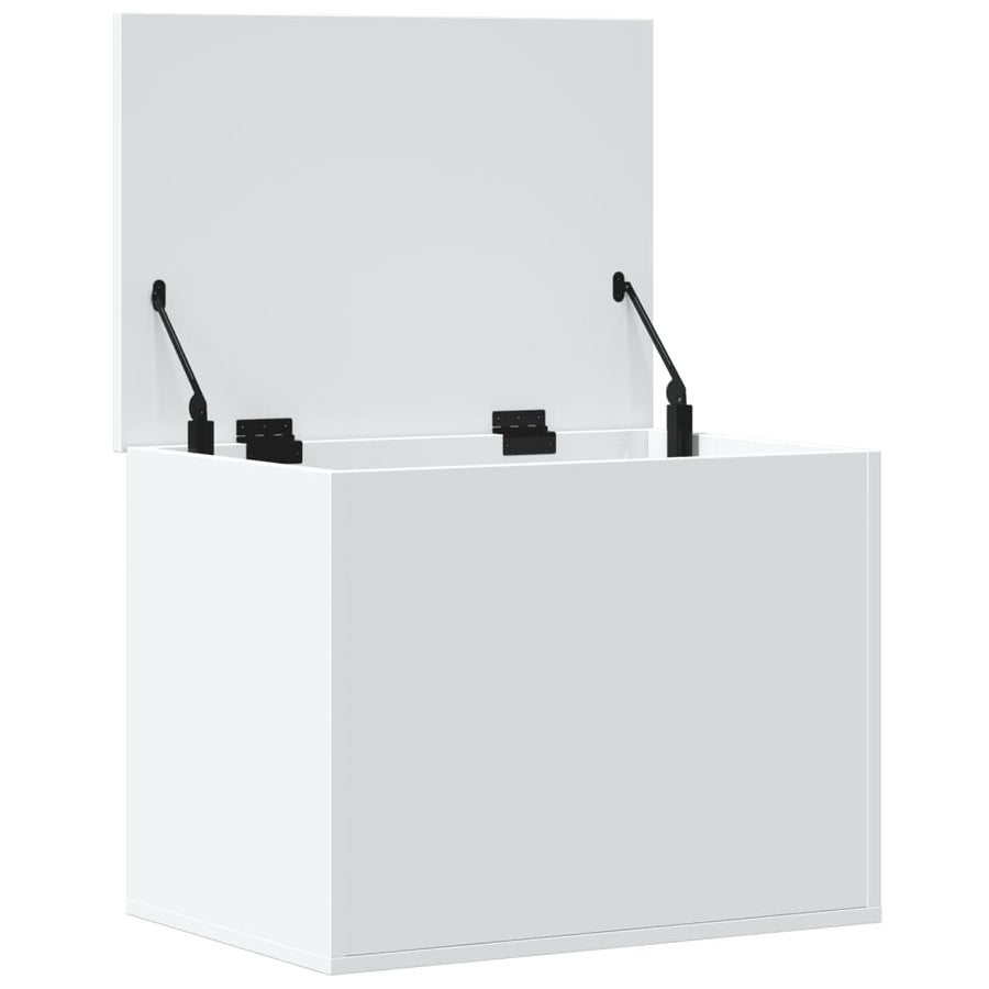 Storage Box White 60x42x46 cm Engineered Wood
