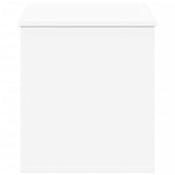 Storage Box White 100x42x46 cm Engineered Wood - 45-Degree Angle