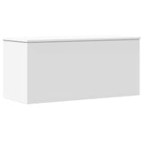 Storage Box White 100x42x46 cm Engineered Wood - Rear View