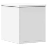 Storage Box White 30x35x35 cm Engineered Wood