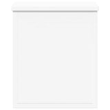 Storage Box White 30x35x35 cm Engineered Wood - Top-Down View