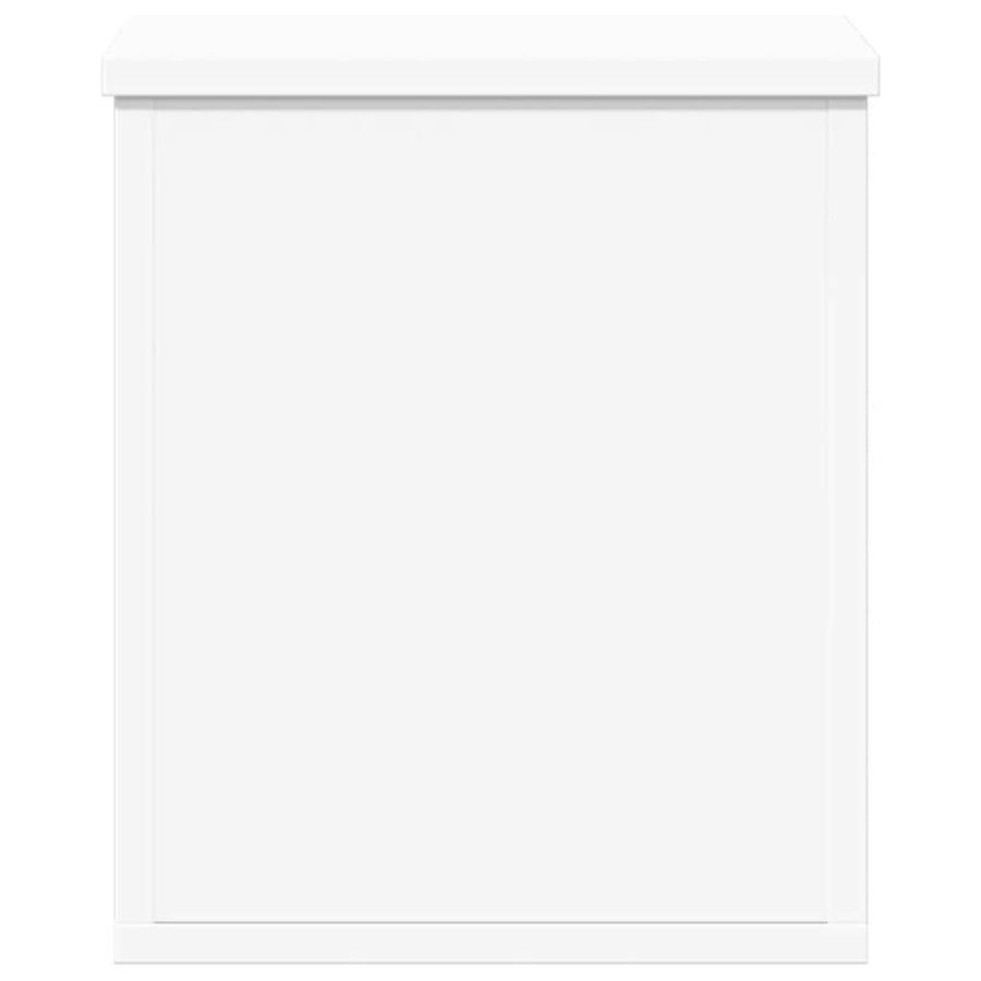 Storage Box White 30x35x35 cm Engineered Wood