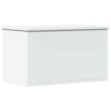 Storage Box White 60x35x35 cm Engineered Wood - Front View
